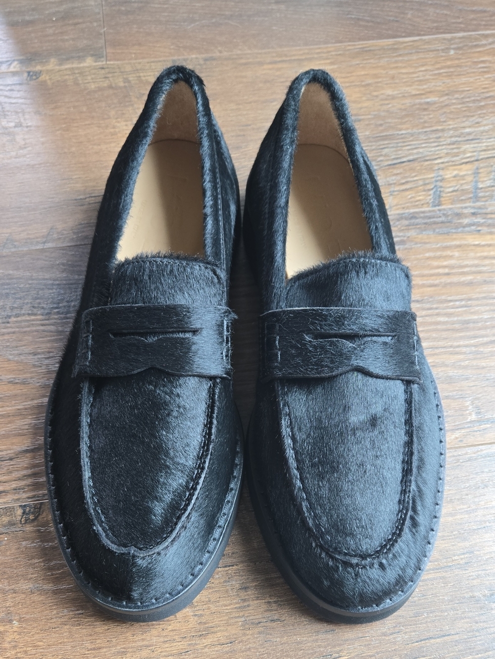 L'idea Genuine Leather And Calf Hair Loafers